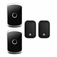 CACAZI Self-powered Waterproof Wireless Doorbell with No Battery Chime Smart Home Door Bell 2 Button2 Receiver
