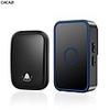 CACAZI Self powered Wireless Doorbell Waterproof 60 Chimes No Battery Home Door Ring Bell 1 Button 1 Receiver