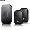 CACAZI Self-powered Wireless Doorbell Waterproof No Battery Required 150M Remote Smart Home Ring Door Bell