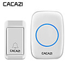 CACAZI Self-Powered Wireless Waterproof Doorbell No Battery Button Home Cordless Doorbell 38 Chime 4 Volume Receiver