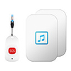 CACAZI Waterproof Wireless pager Doorbell Old man Emergency alarm 80m Remote Light Home Bell SOS Pager 2 Receiver