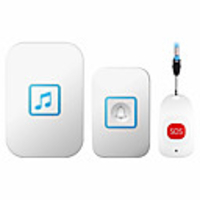 CACAZI Waterproof Wireless pager Doorbell Old man Emergency alarm 80M Remote Outdoor Bell Smart Home SOS Pager