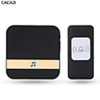 CACAZI Wireless Waterproof Doorbell Smart Battery Button 52 Songs 300M Remoto Household Call wireless Receiver1 Button 1 Receiver