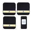 CACAZI Wireless Waterproof Doorbell Smart Battery Button 52 Songs 300M Remoto Household Call wireless Receiver1 Button 3 Receiver