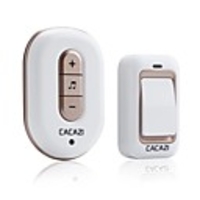 CACAZI X8 No Battery Need Wireless DoorBell Waterproof Smart Door Bell Cordless 1 Button 1 Receiver