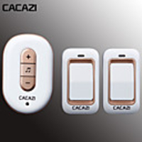 CACAZI X8 No Battery Need Wireless DoorBell Waterproof Smart Door Bell Cordless 2 Button 1 Receiver