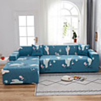 Cactus 1-Piece Sofa Cover Couch Cover Furniture Protector Soft Stretch Sofa Slipcover Spandex Jacquard Fabric Super Fit for 1~4 Cushion Couch and L Shape Sofa, Easy to Install(1 Free Cushion Cover)
