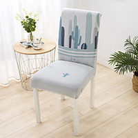 Cactus Print Super Soft Chair Cover Stretch Removable Washable Dining Room Chair Protector Slipcovers Home Decor Dining Room Seat Cover miniinthebox