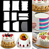 Cake Cream Smoothing 7 PIECES Smoother Scraper smooth Comb Baking Cutting Tool