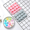 Cake Molds 2 Pieces 12 Different Flower-shaped Silicone Molds Moon Cakes DIY Aromatherapy Ice Tray Soap Key Chain Mold Candy Food Storage Box miniinthebox