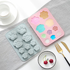 Cake Mould Baking Mold 2 Pieces Silicone 10 Grid Cat Paw Soap Ice Tray Key Chain Mold Cold Insulation Heatproof Consisting Mold miniinthebox