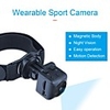 Camcorder Camera Wearable Sports Outdoor DV 1280720 HD 6 Lights Night Vision Mini Surveillance Helmet Camera 2020 MD26 180mah