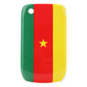 Cameroon Flag Pattern Protective Case for Blackberry 8520 and 8530
