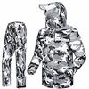 camouflage raincoat suit,  adult men and women fashion waterproof split raincoat rain pants comfortable breathable double hat outdoor motorcycle electric car riding takeaway golf fishing snow camo net