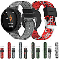 Camouflage Silicone Watch Band for Garmin Forerunner 220 / 230 / 235 / 620 / 630 / 735 XT Replacement Bracelet Wrist Strap Wristband