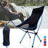 Camping Chair High Back with Headrest Breathable Ultra Light (UL) Foldable Compact Mesh 7075 Aluminium Alloy for 1 person Fishing Hiking Camping Autumn / Fall Spring Blue Red Orange Dark Blue