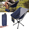 Camping Chair Portable Breathable Ultra Light (UL) Foldable Oxford Cloth Ultra light Aluminium Breathable Mesh for Fishing Beach Camping Travel Autumn / Fall Spring Blue Camouflage Dark Navy Army