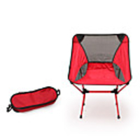 Camping Chair Portable Lightweight Mini Breathable Oxford Cloth Mesh Steel Stainless for Camping / Hiking Fishing Beach Outdoor Autumn / Fall Spring Yellow Orange Dark Blue / Foldable