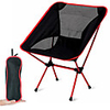 Camping Chair Portable Ultra Light (UL) Foldable Mesh for Beach BBQ Red Blue Orange