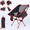 Camping Chair with Side Pocket Portable Ultra Light (UL) Foldable Comfortable Mesh 7075 Aluminium Alloy for Camping / Hiking Fishing Beach Outdoor Autumn / Fall Spring Blue Red Orange Dark Blue