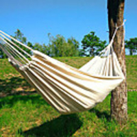 Camping Hammock Outdoor Breathability Wearable Reusable Adjustable Flexible Folding Nylon PVA for 2 person Hunting Hiking Beach White 200150 cm Pop Up Design