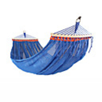 Camping Hammock Outdoor Breathability Wearable Reusable Adjustable Flexible Folding Nylon PVA Ice Silk for 2 person Hunting Hiking Beach Blue Red Green 200150 cm Pop Up Design