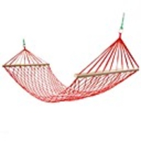 Camping Hammock with Hardwood Spreader Outdoor Ultra Light (UL) Anti-Rollover Nylon for 1 person Camping Camping / Hiking / Caving Outdoor Yellow Red Green / with Hardwood Spreader Bars