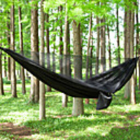 Camping Hammock with Pop Up Mosquito Net Double Hammock Outdoor Portable Lightweight Breathable Mesh Parachute Nylon with Carabiners and Tree Straps for 2 person Fishing Hiking Beach Pink Green