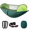 Camping Hammock with Pop Up Mosquito Net Outdoor Portable Sunscreen Breathable Anti-Mosquito Ultra Light (UL) Parachute Nylon with Carabiners and Tree Straps for 2 person Camping / Hiking Hunting