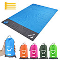 Camping Mat Picnic Blanket Beach Blanket Outdoor Camping Waterproof Portable Ultra Light (UL) Wear Resistance Ground Mat TPU Polyester 140200 cm for 5 - 7 person Camping Hiking Traveling Summer