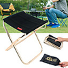Camping Stool Portable Lightweight Mini Foldable Oxford Cloth Aluminium Alloy for 1 person Fishing Camping Travel Autumn / Fall Spring Black