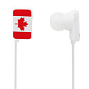 Canada National Flag Style In-Ear Earphones