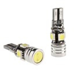 CANBUS T10 4x5050 SMD 1.5W White LED Bulb for Car Side Marker/Dashboard Light (12V,  2-Pack)
