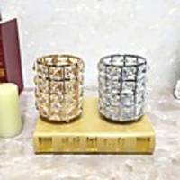 Candle Holder European Style Plastic Metal Candle 1pc