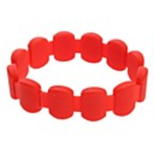 Candy Color Silicon Rubber Square Shape Bracelet