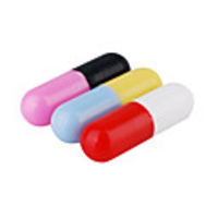 Capsule Shaped Fridge Magnet (3-Piece Pack)