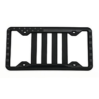 Car Accessories Solid Silicone Black License Plate Frame Covers 2 Pack- Front and Back Universal US Car Plate Bracket Holders Rust-Proof Rattle-Proof Weather-Proof miniinthebox