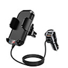 Car Air Vent FM modulator Bluetooth 5.0 Handsfre Lossless MP3 Player Support TF U Disk QC3.0 Quick Charger w/ Phone Holder Clip or iPhone 11/11 Pro/11 Pro Max/SE Samsung Galaxy S10/S10