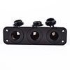 Car Charger Three-hole Socket Tent Waterproof and Dustproof for Car Motorcycle Boat SUV