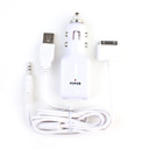 Car Charger with Audio Cable for iPod/iPhone