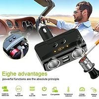 Car Ci garette Lighter Double USB Charger Without Cigarette Butts