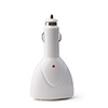 Car Cigarette Lighter Dual USB Ports Charger 12V Outlet (White)