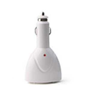 Car Cigarette Lighter Dual USB Ports Charger 12V Outlet (White)