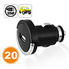 Car Cigarette Lighter USB Charger,  Power Source: Car Cigarette lighter charger