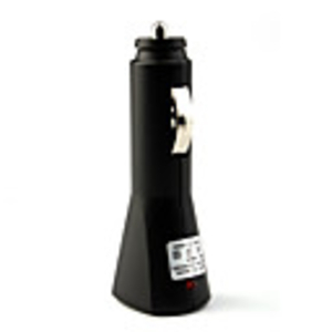 Car Cigarette Powered USB Adapter/Charger with flashlight-Black