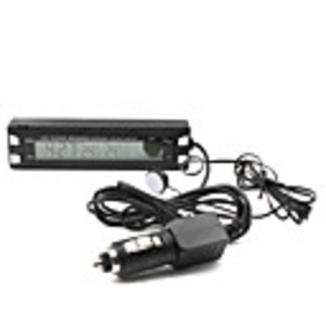 Car Clock Theromometer with LCD Display with Car Charger and Magic Tape