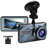 Car DVR Dash Cam Video recorder 3 in 1Rear View Dual Camera Full HD Car Camera 3.6Cycle Recording Night Vision G-sensor Dashcam