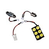 Car Festoon T10 BA99 6 0.5W 3W T10 155-Lumen White 6-LED Light - Aluminum Shell (DC 12V)