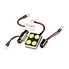 Car Festoon T10 AB99 4 0.5W 2W T10 100-Lumen White LED Light Bulb - Aluminum Shell (DC 12V)