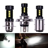 Car led Motorcycle Headlight H4 P15D BA20D COB 3030 15SMD Hi/Low Bulb All-In-One Lamp Motor Headlamp Motor Styling DC12v White miniinthebox